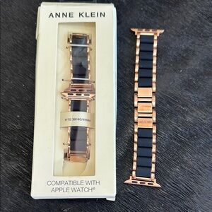 COPY - Anne Klein Black and Gold Watch Band